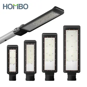 HOMBO produk baru PC aluminium lampu tahan air Ip65 luar ruangan 50w 100w 150w 200w LED lampu jalan
