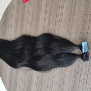 Estensioni di <span class=keywords><strong>Capelli</strong></span> Umani <span class=keywords><strong>Veri</strong></span> al 100% di Alta Qualità, Grado 12A, Colore Naturale, con Nastro Biadesivo, <span class=keywords><strong>Capelli</strong></span> Remy Vietnamiti Grezzi - Product Image 5