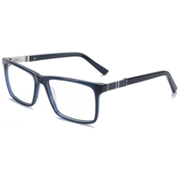 Monture de lunettes rectangulaire Elan Optical YB7309 de qualité supérieure pour hommes, monture intégrale en acétate, lunettes optiques sans peinture, respectueuses de l'environnement
