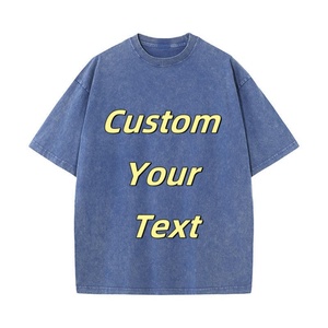 Men's Oversized Custom Streetwear <b>Y2K</b> T-<b>Shirts</b> 100% Cotton Knitted Breathable Short Sleeve - Product Image 1