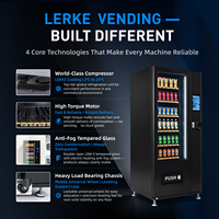 Distributeur automatique intelligent LERKE avec API SDK, écran tactile 10,1 pouces pour produits