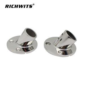 Support de montage en tube en acier inoxydable 316, base à 60 degrés, matériel marin en acier inoxydable, matériel de yacht pour yachts et bateaux - Product Image 2