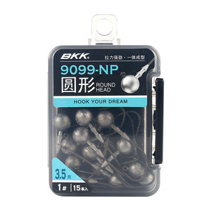 BKK Round Head Lead <b>Hook</b> 3.5g No.1 15pcs Bass Fishing Lure <b>Hooks</b> Freshwater Sea Fishing - Product Image 1