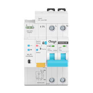 2P Smart RCBO Wi-Fi Tuya Smart Circuit Breaker dengan Perlindungan Kebocoran Tipe a 230V 30mA 63A DIN Rail Metering Chayo - Product Image 3
