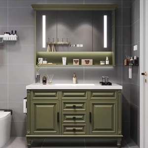 YALIG Euro Style Luxury Custom Single/Double Sink Vanity Modern Design <b>Bathroom</b> Cabinet Vanities - Product Image 3