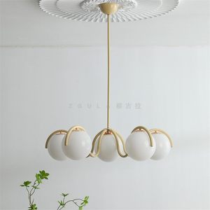 Zgula Modern Minimalist 6-<b>Light</b> Chandelier Round <b>Led</b> Pendant <b>Light</b> For Living Room Bedroom Dining Room - Product Image 5
