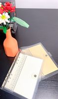 Ensemble de papier de règle de diviseur de taille A5 sur mesure à 6 onglets Ensemble de reliure à anneaux en PVC transparent