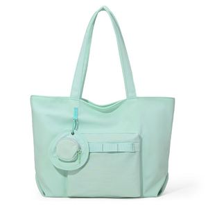 Ensemble de 2 sacs fourre-tout en toile avec logo personnalisé, sac à main en toile écologique pour femmes et filles - Product Image 1
