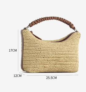 Summer collection fashionable women's straw <b>bag</b>, <b>small</b> woven crossbody <b>bag</b>, single <b>shoulder</b> portable tote <b>bag</b> - Product Image 3
