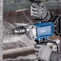 Perceuse électrique industrielle 220-240V 1200W haute puissance, perceuse à percussion filaire pour béton, bois, métal, vitesse variable avec mandrin de 16 mm
