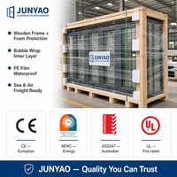 Fenêtre Acoustique Pliante JUNYAO pour Studio d'Enregistrement 5+20A+5, Isolation Phonique Double Vitrage à Rupture de Pont Thermique NFRC AS2047 CE OEM