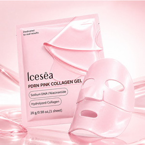 Masque Gel <span class=keywords><strong>Collagène</strong></span> Rose PDRN Marque Blanche ADN de Sodium Niacinamide <span class=keywords><strong>Collagène</strong></span> Hydrolysé Anti-Âge Hydratant Raffermissant OEM - Product Image 1