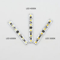 Contrôleur LED encastré en aluminium DC12V 5A 60W 2700k+6000k, capteur infrarouge sans zone d'ombre, interrupteur inductif à balayage manuel, IP22 pour armoire