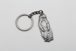 Portachiavi in Metallo Anticato a Forma <span class=keywords><strong>di</strong></span> Marmota per Souvenir del Parco Nazionale Rocky Mountain - Product Image 3