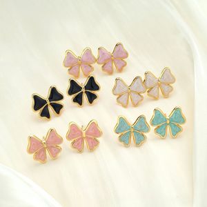 Pendientes de Mariposa de Acero Inoxidable Esmaltado Coloridos al por Mayor para Mujer, Joyería de Moda Minimalista de Acero de Titanio - Product Image 1