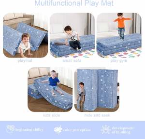 Matelas pour bébé en mousse à mémoire de forme, certifié sûr et respectueux de la peau, pour parc de jeu, tapis de jeu pour le temps sur le ventre et tapis de crèche - Product Image 4