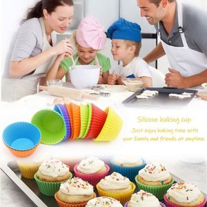 Silicone Cake Mold Round Shaped Muffin Cupcake Baking Molds Kitchen Bakeware Maker DIY Cake Decorating Tools - Product Image 3