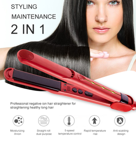 Lisseur et boucleur électrique professionnel avec revêtement en tourmaline pour usage domestique, fer à cheveux japonais avec cordon - Product Image 4