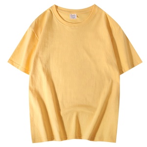 Venta al por mayor 100% algodón hombres camiseta lisa logotipo personalizado impresión transpirable talla grande tejido de punto - Product Image 5