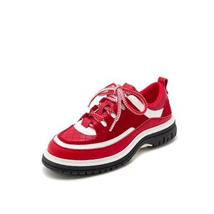 Baskets plateforme épaisses rétro colorblock pour femmes, chaussures décontractées antidérapantes à lacets style Dad Shoes - Product Image 5