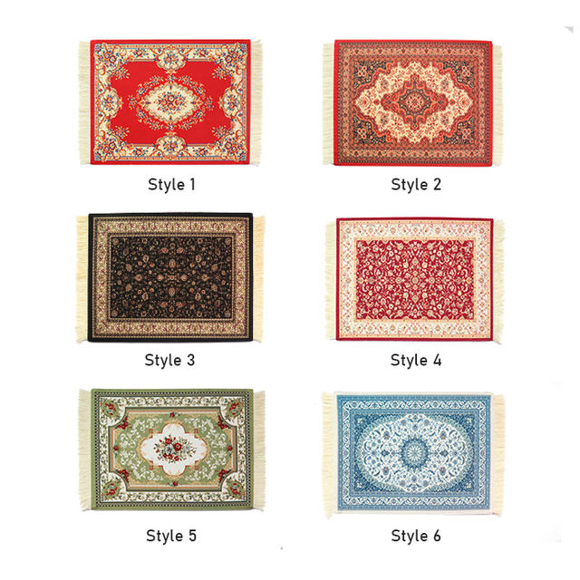 Table Mat, Retro Persian Style Carpet, Tassel Mouse Pad, Decorative Pad