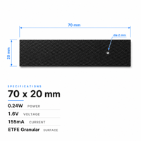 Partenaire B2B agréé Panneau solaire SMT 0.24W 0.35W 1.3W 0.5V 3V Tension personnalisée ETFE pour vanne d'irrigation intelligente et moniteur de sol