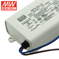 Fuente de Alimentación LED Meanwell APV-25-12, AC a DC 12V IP42 2A 25W, Mini Controlador LED