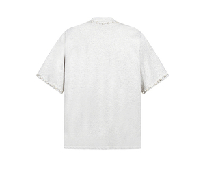 Haute qualité, fabricant de créateur, luxe, grammage lourd, coton, coupe ample, personnalisé, orné de strass et de perles, respirant, 100% - Product Image 5