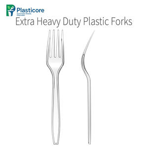 प्लास्टिकोर 175 मिमी लंबाई डिस्पोजेबल पर्यावरण के अनुकूल पीएस प्लास्टिक फोर्क कटलरी - Product Image 3