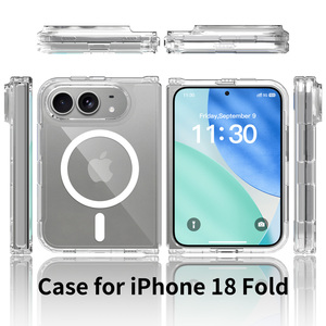 Étui de téléphone magnétique transparent anti-jaunissement résistant aux chocs pour iPhone 18 Fold, étui de téléphone transparent ultra-fin pour 18 Pro Max - Product Image 4