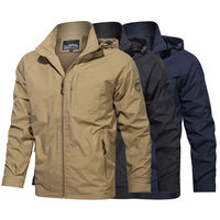 Veste tactique imperméable d'hiver pour homme, logo sur le devant, camping en plein air, pêche, randonnée, chasse respirante, OEM