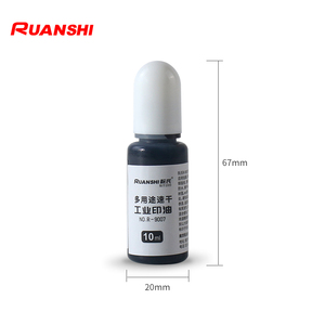 Ruanshi <strong>Stamp</strong> <strong>Pad</strong> Special Ink Quick Dry Waterproof Sunproof Suitable for Plastic Packaging Customizable Logo R-9007B - Product Image 5