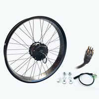 Kit de Motor para Bicicleta Eléctrica con Llanta Gruesa de 20, 24, 26 Pulgadas, 500w, 1000w, 1500w, Eje de 170/190, Motor de Buje para Bicicleta Eléctrica con Llanta Gruesa 20x4