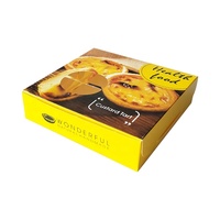 Boîte à pâtisserie personnalisée avec fenêtre creuse, logo personnalisé, emballage pour desserts, boîte à tartelettes, impression personnalisée, boîte à friandises