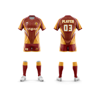 Maillot de rugby personnalisé, impression par sublimation, tissu respirant à séchage rapide, uniforme d'équipe avec logo et numéro personnalisés, service OEM