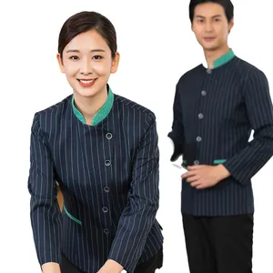 Uniforme d'hôtel pour femmes, manteau de cuisine d'hôtel turc, uniforme personnalisé au Design de Bar français pour réceptioniste