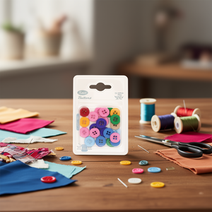 Bottoni Ilan 15 mm 4 Fori Multicolore 24 Pezzi - Product Image 3