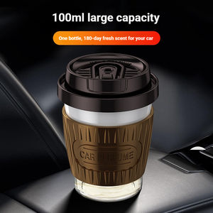 Diffuseur d'air de voiture Aikun de haute qualité, en forme de tasse à café, diffuseur d'air en verre haut de gamme, plateau tournant, liquide premium - Product Image 5