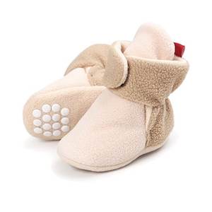 G19 Semelle antidérapante pour <span class=keywords><strong>bébé</strong></span> Apprendre la marche Chaussons en polaire Hiver Fluffy Warm Baby Fleece Booties - Product Image 2