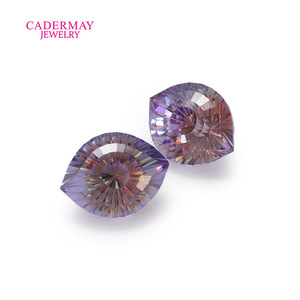 Cadermay Bicolor Zircon Marquise Cut 10x13mm Loose Stone For Jewelry Making - Product Image 3