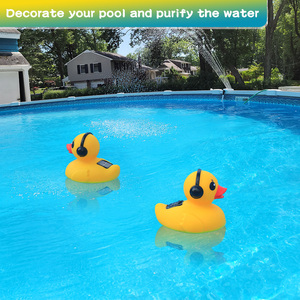 Dispenser tavoletta di <span class=keywords><strong>cloro</strong></span> anatra con spettacolo di luci OEM ODM tavoletta <span class=keywords><strong>chimica</strong></span> solare piscina Floating clorinator per 3 "compresse - Product Image 4