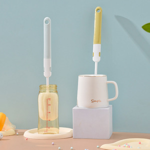 Cepillo <span class=keywords><strong>de</strong></span> <span class=keywords><strong>limpieza</strong></span> <span class=keywords><strong>de</strong></span> tazas con mango largo y cabezal <span class=keywords><strong>de</strong></span> esponja suave, limpia profundamente botellas, tazas y termos, antiarañazos, fácil <span class=keywords><strong>de</strong></span> lavar y guardar - Product Image 2