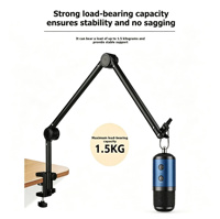 Support de microphone de bureau avec bras articulé, support de microphone, support de fixation pour micro, support pour U87 Blue Yeti BM800