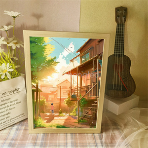 Éclairage LED Peinture <span class=keywords><strong>Dessin</strong></span> Décoratif Chambre à coucher Veilleuse Comic Sketching <span class=keywords><strong>Anime</strong></span> Design Cadeaux Créatifs Luminosité Réglable - Product Image 1