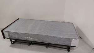 Lit pliant d'usine avec roulettes, cadre métallique pliable pour adultes, idéal pour hôtels, appartements et écoles - Product Image 6