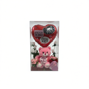 Set de Regalo para el Día de la Madre: Oso de Peluche con Globo y Flores para Celebraciones Festivas - Product Image 1