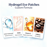 Logo personnalisé patchs pour les yeux collagène caféine hydrogel patchs pour les yeux pour les rides cernes soins de la peau