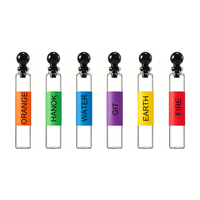 Maßgefertigte Frostfarbene Kleine Nachfüllbare Gläserchen für Ätherische Öle Reisegröße 1ml 2ml Mini Glas-Parfümflaschen