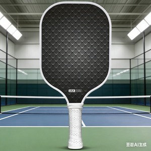 Raquette de pickleball FitSpark de haute qualité, portable, en fibre de carbone nid d'abeille, épaisseur 16 mm, avec bord en TPE - Product Image 1