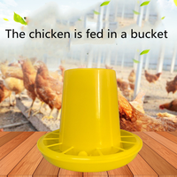 Mangeoire à poulet en plastique, capacité 1,5 kg, 2,5 kg, 6 kg, 8 kg, équipement d'alimentation pour poulets et canards